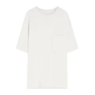 Christophe Lemaire T-Shirts, male, White, Size: XL Light Cream Short Sleeve T-Shirt