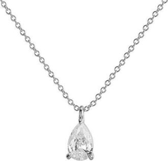 Untamed Petals Elizabeth Crystal Pendant in Silver at Nordstrom