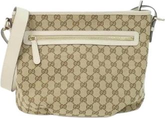 Gucci Borsa a tracolla in tela GG Pre-owned - - Pre-owned - Donna - Beige - ONE SIZE