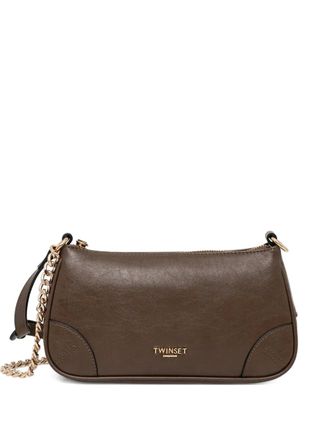 Twin-Set logo-detail cross body bag - Brown
