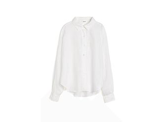 Splendid Stella Linen Button Down Womens Clothing White : LG (Womens 10-12)