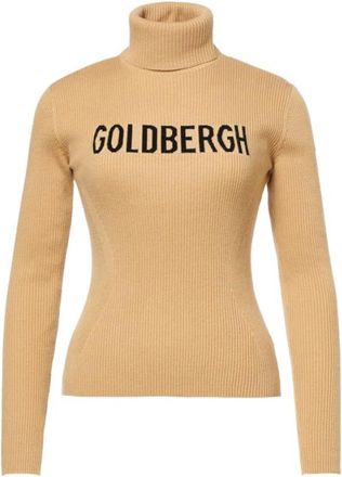 Goldbergh Fira Sweater - Dames - Thermokleding winter - Beige - XS - Wol - Fitness