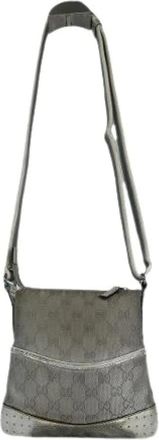 Gucci Pre-owned Cross Body Bags, female, Gray, Size: ONE SIZE Pre-owned Vintage Cross Body Bag