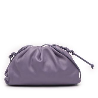 Bottega Veneta Tweedehands Lamsleer De Mini Pouch Schoudertas