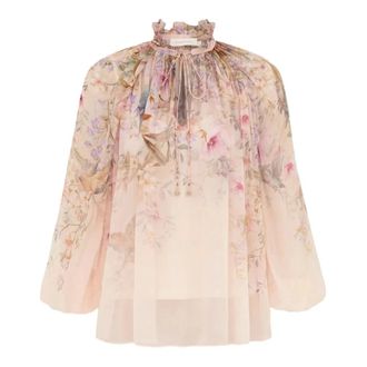 Zimmermann Blouses, female, Multicolor, Size: XS Rebellion Billow Blouse