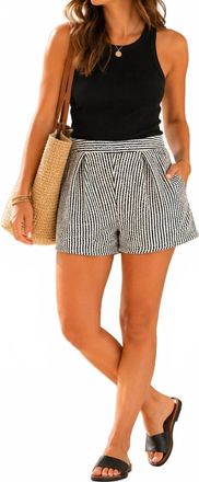 Sundays High Waist Berry Shorts In Black White