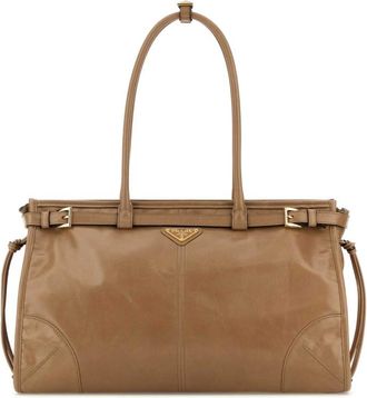 Prada Brown logo Shoulder Bag
