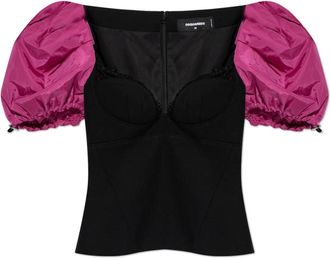 Dsquared2 Dames, Blouses & Shirts, Zwart, Maat: XS Wol