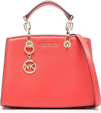 Michael Kors logo-lettering tote bag - women - Calf Leather - One Size - Red