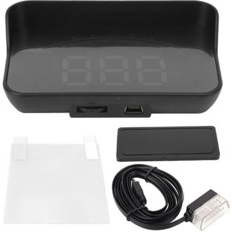 OEM Proyector De Visualizaci&oacute;n Frontal Para Coche, Alta Definici&oacute;n, Obd Hud, Alarma De Seguridad Por Exceso De Velocidad Para Parabrisas -crezuo