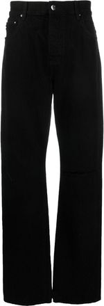 Amiri five-pocket straight jeans - men - Cotton - 28 - Black