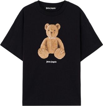 Palm Angels Maglietta in cotone con orso Palm Angels