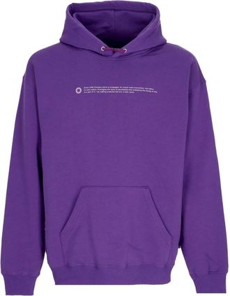Octopus Hoodies & sweatvesten, Heren, Paars, XL, Katoen, Paarse Hoodie met Omtrek Logo