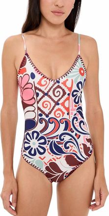 Carolina K Marietta One Piece Swimsuit In Punta Print