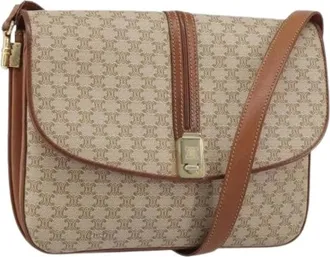 Celine Pre-owned Cross Body Bags, female, Beige, Size: ONE SIZE Pre-owned Vintage Cross Body Bag