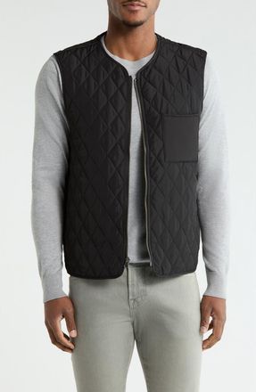 Joe's Diamond Quilted Vest in Jet Black at Nordstrom Rack, Size Xx-Large