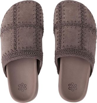 The Sak Bolinas Suede Clog Shoe in Mushroom Suede Patch at Nordstrom, Size 6