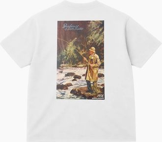 Barbour Mens Barbour 1956 Graphic Oversized T-Shirt - White - Size: 42