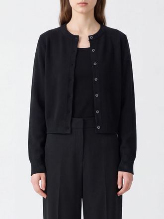 Dunst Wool and Cashmere Blend Crewneck Cardigan with Button Closure
