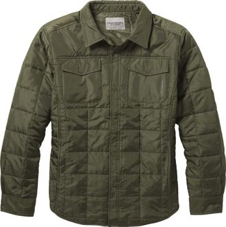Legendary Whitetails Mens Legendary Outdoors Performance Quilted Snap Up Shirt Jacket, Army, Medium