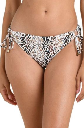 La Blanca Wild Whispers Adjustable Loop Bikini Bottoms in Taupe at Nordstrom, Size 16