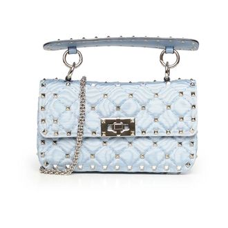 Valentino Garavani Handbags, female, Blue, Size: ONE SIZE Small Shoulder Bag