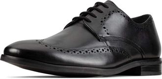 Clarks Mens Stanford Limit Derbys, Black Black Leather, 8 UK