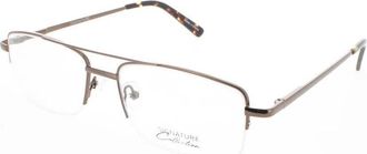 Signature Unisex Brown Rectangular Eyeglass Frames 1121Brown57