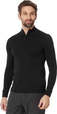 Smartwool Sparwood 1/4 Zip Sweater Mens Sweater Charcoal Heather 2 : XL, Wool/Polyester/Nylon