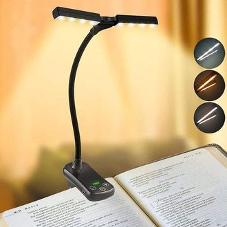 OEM L&aacute;mpara De Lectura Con Pinza Para Libros, L&aacute;mpara De Pinza Recargable Por Usb, L&aacute;mpara De Lectura Nocturna