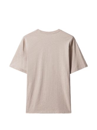 Maison Kitsun&eacute; Fox Head Patch T-Shirt - Beige