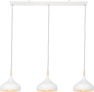 Steinhauer Mexlite - L&aacute;mpara Colgante - Bjorr - Blanco - Madera Metal - Gran
