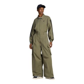 adidas Losvallende Jumpsuit - Dames - Sport - Groen - Maat: S Zijde