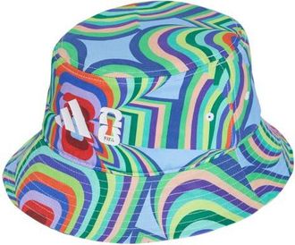 adidas FIFA World Cup 2026 Rainbow Abstract Stripe Bucket Hat in Blue/Green Multicolor at Nordstrom