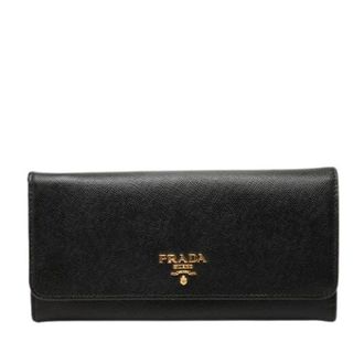 Prada Pre-owned Portafoglio Lungo in Pelle Saffiano - - Pre-owned - Donna - Nero - ONE SIZE
