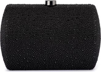 Olga Berg Carolina Crystal Frame Clutch in Black at Nordstrom
