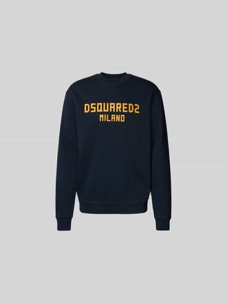 Dsquared2 Cool Fit Sweatshirt aus reiner Baumwolle in Marine, Gr&ouml;&szlig;e XL