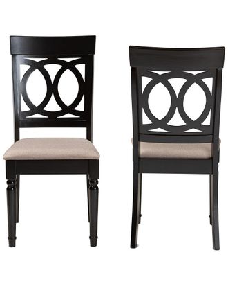Baxton Studio Dnu Unprofitable Baxton Studio 2Pc Dining Chair Set