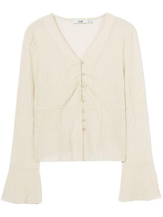 B+ab Opengebreide top - Beige