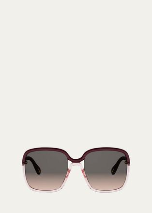Dior Twincolors 56MM Square Sunglasses