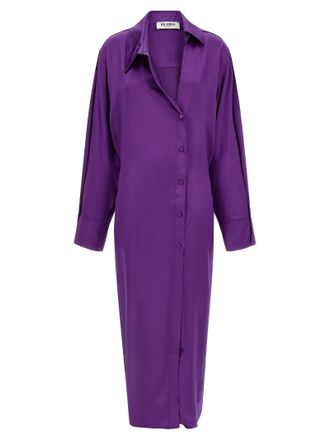 The Attico Purple Rayon Midi Womens Dress
