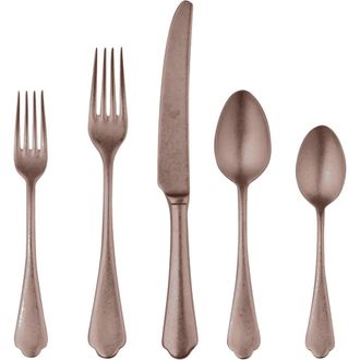 Mepra Dolce Vita Flatware Set - 20 Pieces in Pewter Bronze at Nordstrom