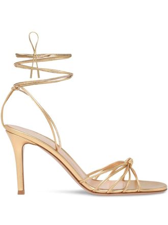 Gianvito Rossi Sandali con nodo - Oro