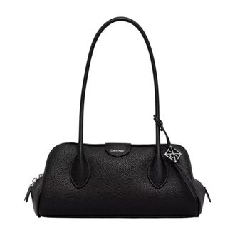 Calvin Klein Shoulder Bags, female, Black, Size: ONE SIZE Emblem Trio Pebble Shoulder Bag
