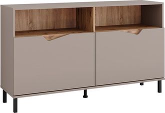 Vicco Aparador Marelle, Roble Gris&aacute;ceo/artesano, 140 X 81.3 Cm Con 2 Puertas, Vicco
