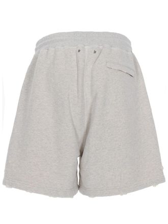 Golden Goose Wide-Leg Cotton Shorts - Gray