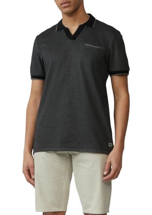 s.Oliver Poloshirt S.OLIVER, Herren, Gr. XL, grau (mid grau), Piqu&eacute;, Obermaterial: 100% Baumwolle, meliert, regular fit taillenbedeckt, kontrastfarben, Shirts 