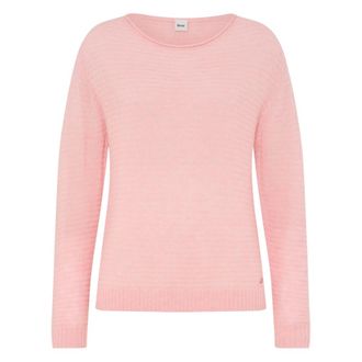 Brax Style Lesley - Dames - Ronde hals truien - Roze - 2XL - Wol - Truien & Vesten