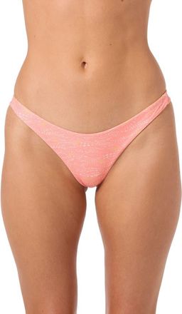 O'Neill Sunshine Hermosa Reversible Bikini Bottoms in Fusion Coral at Nordstrom, Size X-Small