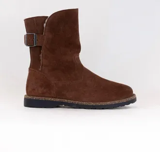 Birkenstock Womens Uppsala Shearling Boot In Espresso